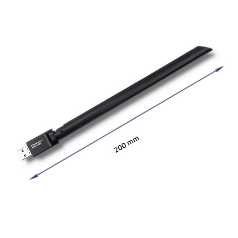Adapter Wi-Fi USB z anteną bezprzewodowy Qoltec