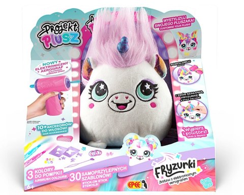 Maskotka Projekt Plusz Fryzurki - Zestaw z elektronicznym aerografem - Księżniczka Epee
