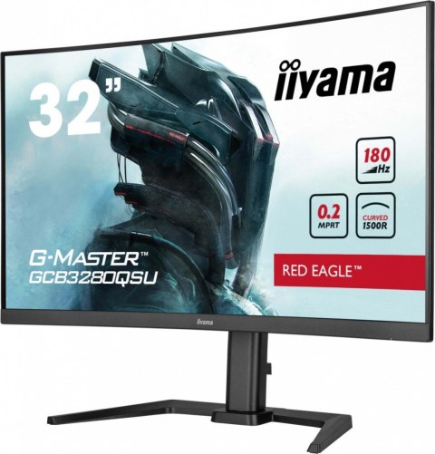 Monitor 32 cale GCB3280QSU-B2,VA,QHD,180Hz,1500R,0.2ms,4xUSB,350cd IIYAMA