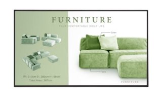 Monitor wielkoformatowy 55UM5N-H 500cd/m2 UHD 24/7 LG Electronics