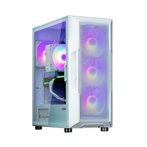 Obudowa I3 Neo ATX Mid Tower White ARGB fan x4 Zalman