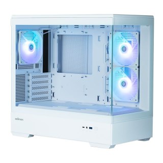 Obudowa P30 V2 MicroATX Mini Tower 3 FansRGB Biała Zalman