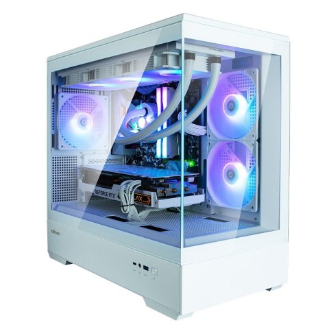 Obudowa P30 V2 MicroATX Mini Tower 3 FansRGB Biała Zalman