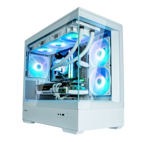 Obudowa P30 V2 MicroATX Mini Tower 3 FansRGB Biała Zalman