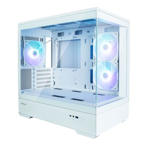 Obudowa P30 V2 MicroATX Mini Tower 3 FansRGB Biała Zalman