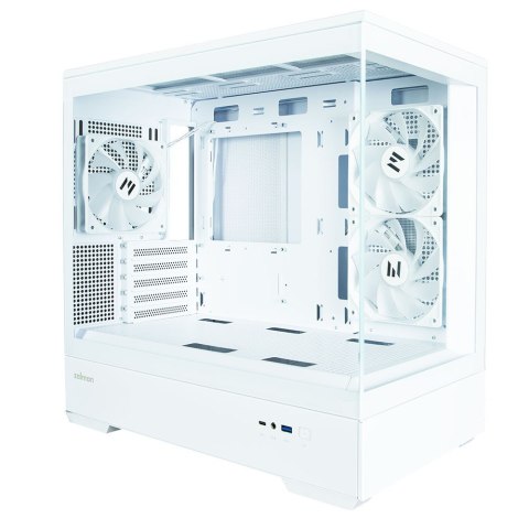 Obudowa P30 V2 MicroATX Mini Tower 3 FansRGB Biała Zalman