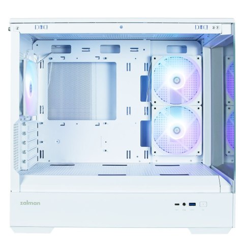 Obudowa P30 V2 MicroATX Mini Tower 3 FansRGB Biała Zalman