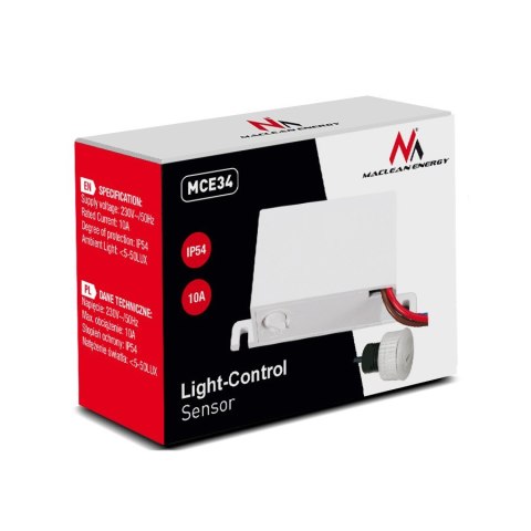 Czujnik zmierzchowy zewnętrzny (sonda) 2000W MCE34 Maclean