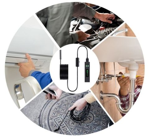 Kamera endoskopowa HardWire 5M 8MM LED WIFI Tracer