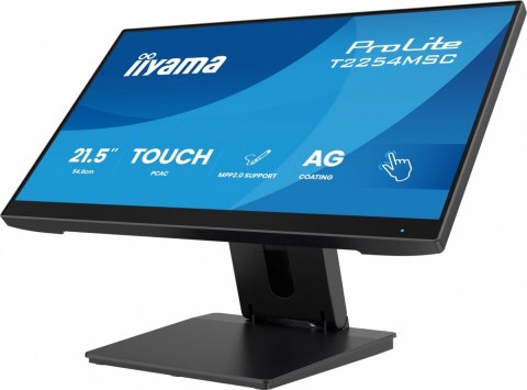 Monitor 21.5 cala T2254MSC-B2AG POJ.10PKT., IPS, POWŁOKA AG, 300cd, FHD, HDMI, DP, 2xUSB, 7H IIYAMA