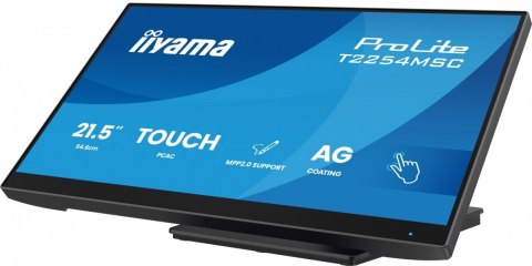 Monitor 21.5 cala T2254MSC-B2AG POJ.10PKT., IPS, POWŁOKA AG, 300cd, FHD, HDMI, DP, 2xUSB, 7H IIYAMA