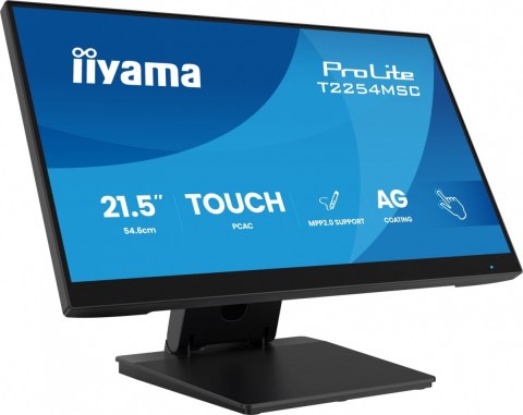 Monitor 21.5 cala T2254MSC-B2AG POJ.10PKT., IPS, POWŁOKA AG, 300cd, FHD, HDMI, DP, 2xUSB, 7H IIYAMA