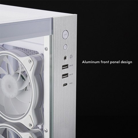 Obudowa VISIO GM-30W-T G-OP 6xwentylator ARGB biała Chieftec