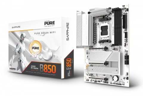 Płyta główna PURE B850A WIFI7 AM5 4DDR5 mATX Sapphire Technology