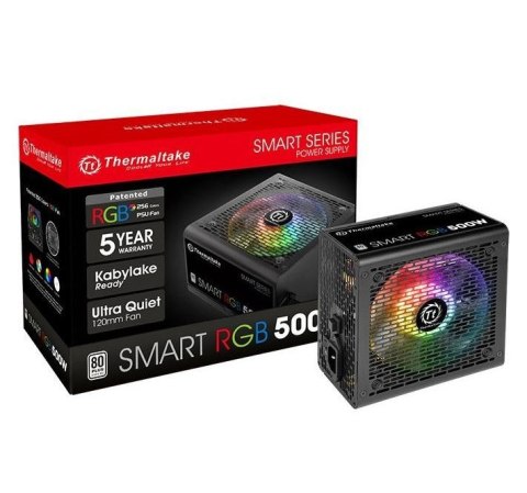 Smart 500W RGB (80+ 230V EU, 2xPEG, 120mm, Single Rail) Thermaltake