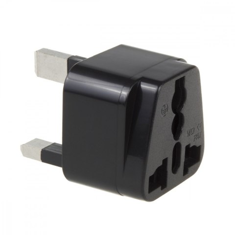 Adapter gniazdo EU na wtyk UK MCE154 Czarny Maclean