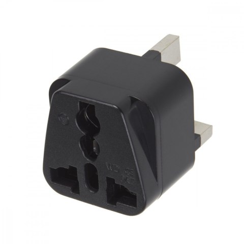 Adapter gniazdo EU na wtyk UK MCE154 Czarny Maclean