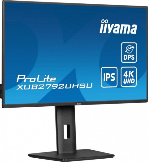 Monitor 27 cali XUB2792UHSU-B6,4K,IPS,DP,HDMI,USB-C IIYAMA