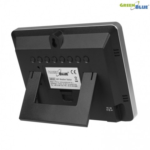 Stacja pogody bezprzewodowa kolorowa GB526 DCF GreenBlue