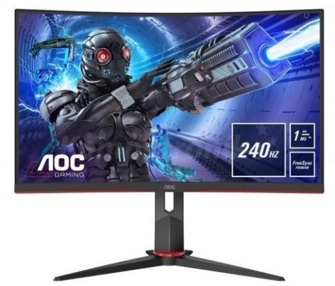 Monitor C32G2ZE/BK 31.5 cala VA Curved 240Hz HDMIx2 DP AOC