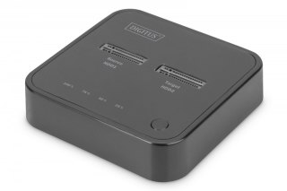 Podwójna stacja dokująca do dysków SSD M.2 NVMe z funkcją klonowania offline, USB-C, Czarna Digitus