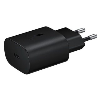 Szybka ładowarka sieciowa Samsung USB-C 25W - czarna SAMSUNG