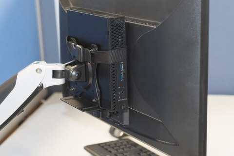 Uchwyt do montażu komputerów MiniPC za monitorem, VESA 75x75, 100x100, max. obciążenie: 5kg Digitus