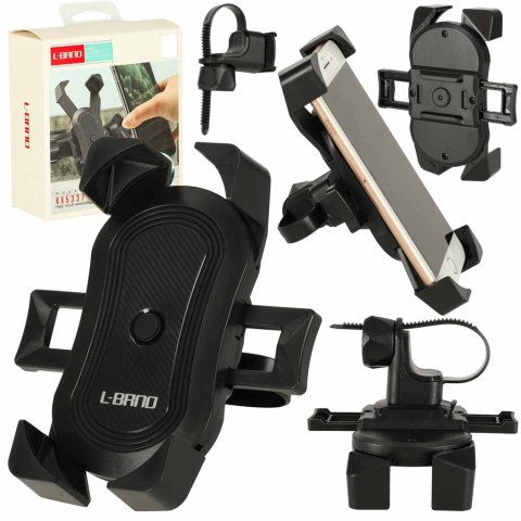 Uchwyt rowerowy na telefon do roweru motocyklowy hulajnogi wózka C51 solidny mocny Kik Sp. z o. o. Sp. k.