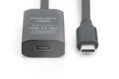 Kabel przedłużający aktywny USB-C - USB-C, USB 3.2 Gen1, 5Gbps, 5m Digitus