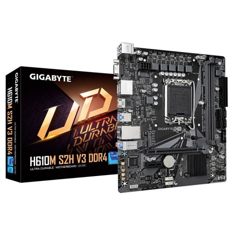 Płyta główna H610M S2H V3 DDR4 s1700 2DDR4 DP/HDMI M.2 mATX Gigabyte