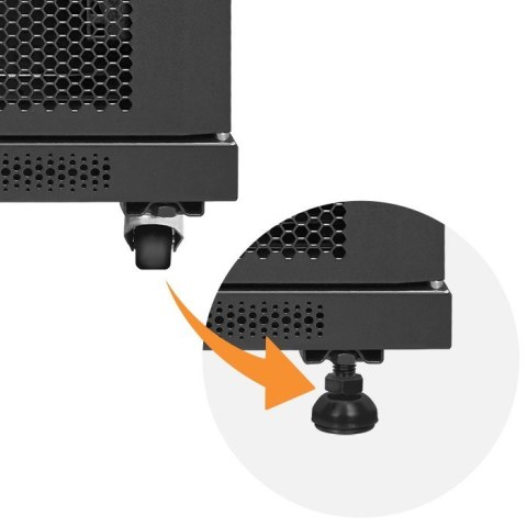 Szafa RACK 19" | 15U | 600 x 600 x 855 | stalowa obudowa Qoltec