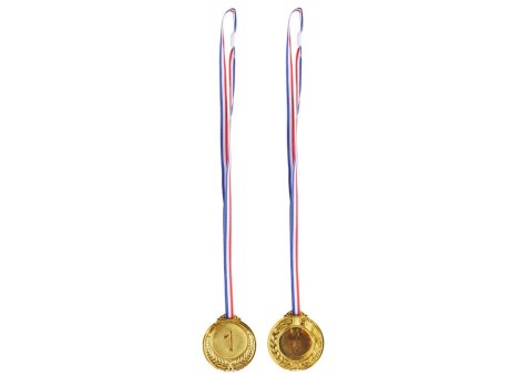 Złoty Medal Pierwsze Miejsce Nagroda Trofeum Cynkowy 6,5cm LEAN TOYS