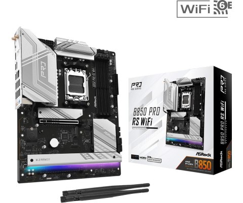 Płyta główna B850 PRO RS WIFI AM5 4DDR5 ATX ASRock
