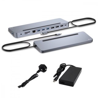 Stacja dokująca USB-C Metal Ergonomic 4K 3x Display Docking Station PD 100W + i-tec Universal Charger 100W (bundle) I-tec