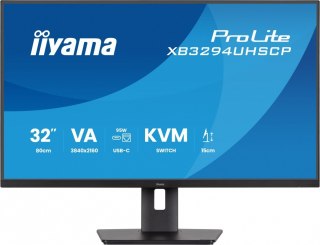 Monitor 31.5 cala XB3294UHSCP-B1.4K,VA,2xHDMI,DP,USB-C dock 95W, PIP,RJ45, 400cd, 2ms, 4xUSB, KVM,Sync,2x5W, HAS (150) PIVOT, IIYAMA