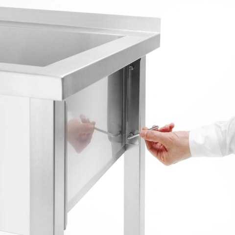 Basen zlew gastronomiczny jednokomorowy Budget Line STAL 800 x 600 x 850 cm - Hendi 811009 Hendi