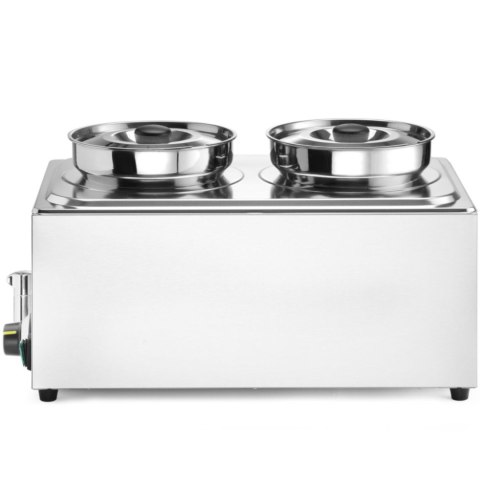 Bemar elektryczny podgrzewacz stacja do zupy z pojemnikami 2 x 4 l 1000 W Hendi