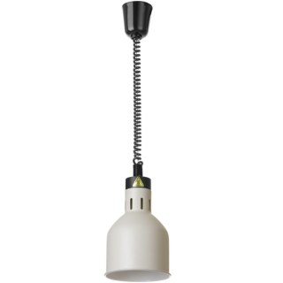 Lampa do podgrzewania potraw wisząca cylindryczna śr. 175 mm 250 W - biała Hendi