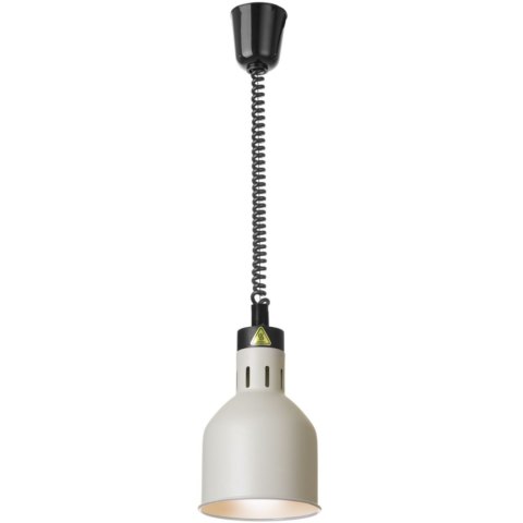 Lampa do podgrzewania potraw wisząca cylindryczna śr. 175 mm 250 W - biała Hendi