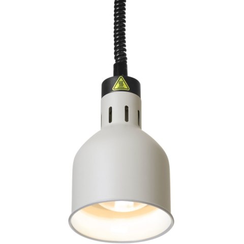 Lampa do podgrzewania potraw wisząca cylindryczna śr. 175 mm 250 W - biała Hendi