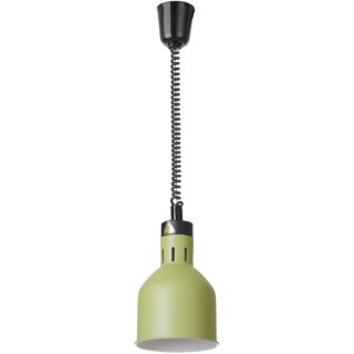 Lampa do podgrzewania potraw wisząca cylindryczna śr. 175 mm 250 W - zielona Hendi