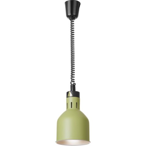 Lampa do podgrzewania potraw wisząca cylindryczna śr. 175 mm 250 W - zielona Hendi