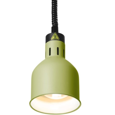 Lampa do podgrzewania potraw wisząca cylindryczna śr. 175 mm 250 W - zielona Hendi