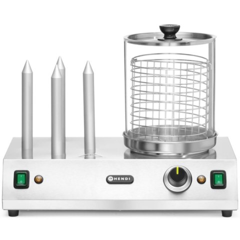 Podgrzewacz do hot-dogów bułek parówek 4 szpikulce 550 W Hendi