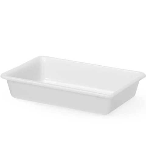 Pojemnik do panierowania płaski 3 l 340x235x70 mm - biały Hendi
