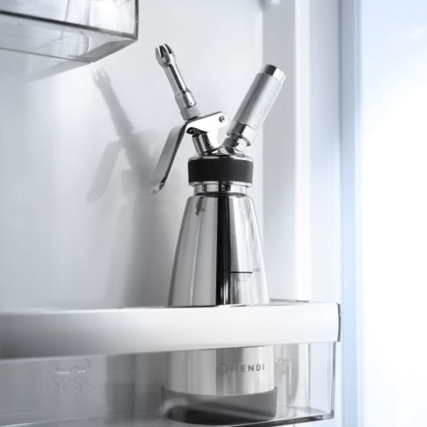 Termo syfon do sosów ciepłych i zimnych 3 końcówki 0.5 l śr. 95x275 mm Hendi