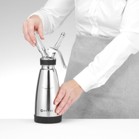 Termo syfon do sosów ciepłych i zimnych 3 końcówki 0.5 l śr. 95x275 mm Hendi