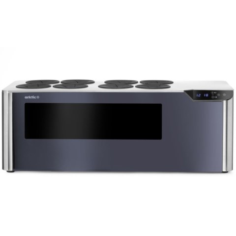 Chłodziarka do wina dwustrefowa nastawna na 8 butelek LED 60 W ARKTIC