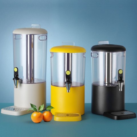 Dyspenser dozownik chłodzący do soków napojów UNIQ 4 l - żółty Hendi