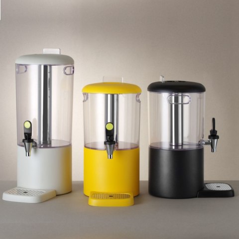 Dyspenser dozownik chłodzący do soków napojów UNIQ 4 l - żółty Hendi